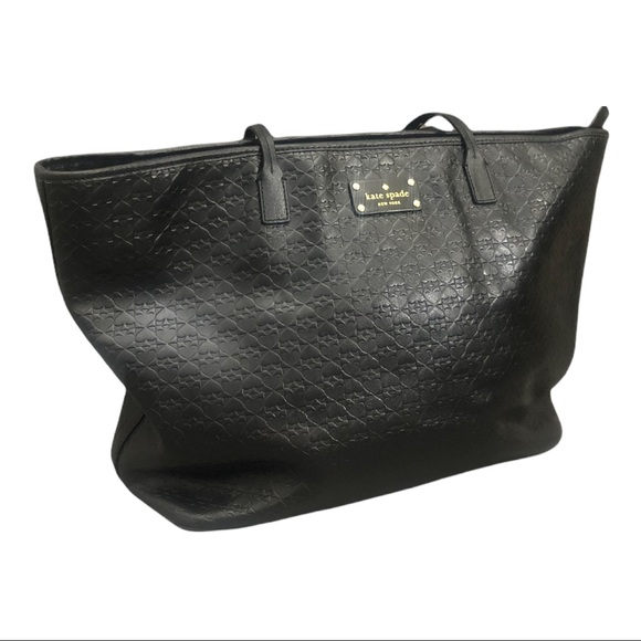 kate spade Handbags - Kate Spade New York Penn Place Embossed Back Leather Spade Large Tote